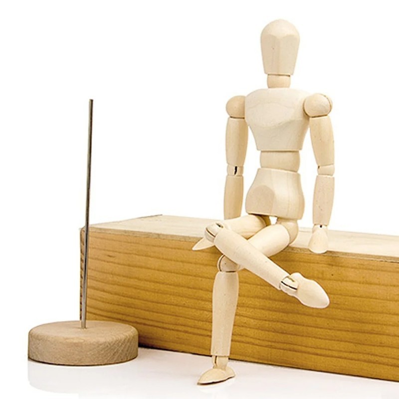 Manekin Kayu Mini Kayu Manekin Manekin Kayu Full Body Untuk Model Gambar Seniman Figur Manusia