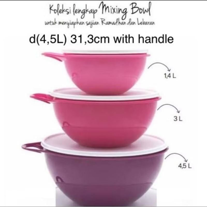 mixing bowl original tupperware / modular bowl 3 liter