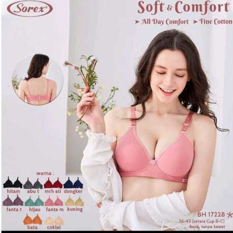Bh//Bra sorex 17228 dewasa modern dengan bahan kaos yang nyaman untuk kegiatan sehari-hari dan olahr