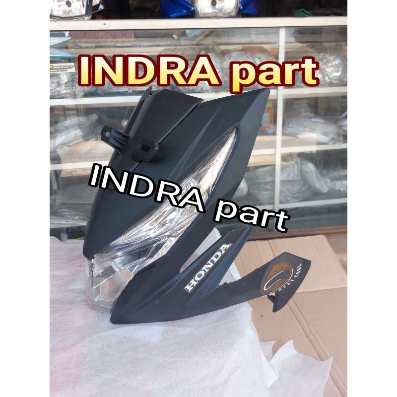 Full Set Tameng Body Depan Beat Street 2017 2018 2019 Hitam Doff