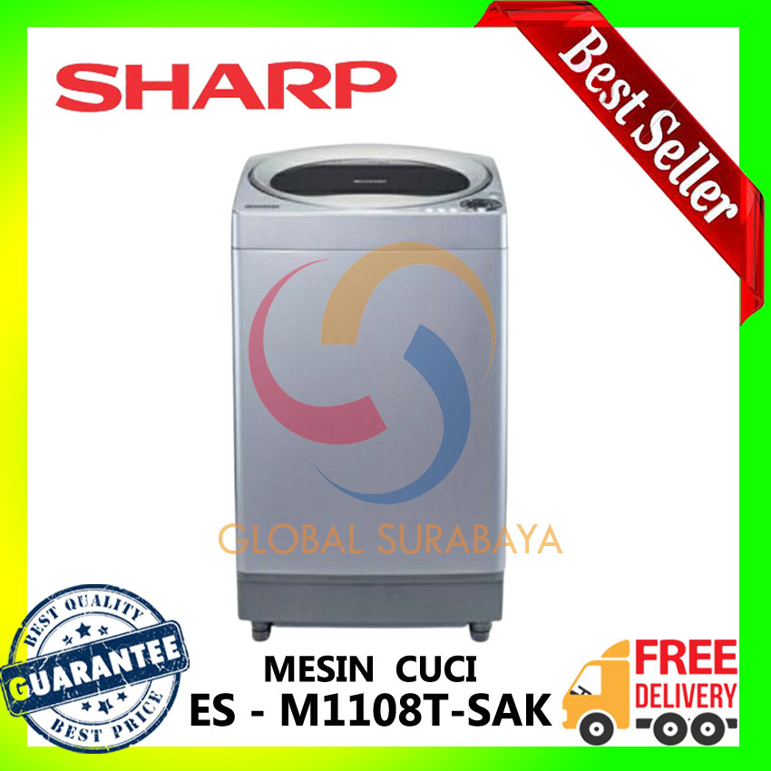 Sharp ES-M1108T-SAK Mesin Cuci Top Loading