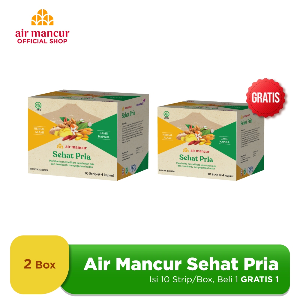 

Buy 1 Get 1 - Air Mancur Sehat Pria 10 Strip - Daya Tahan Tubuh