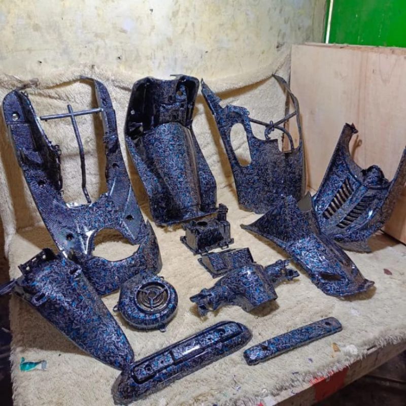 Full Body Kasar Mio smile Variasi forged biru _Carbo Wtp_FullCarbon Celup