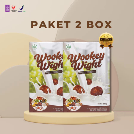

PAKET 2 BOX - WOOKEY WEIGHT - SUSU PENGGEMUK BADAN ORIGINAL