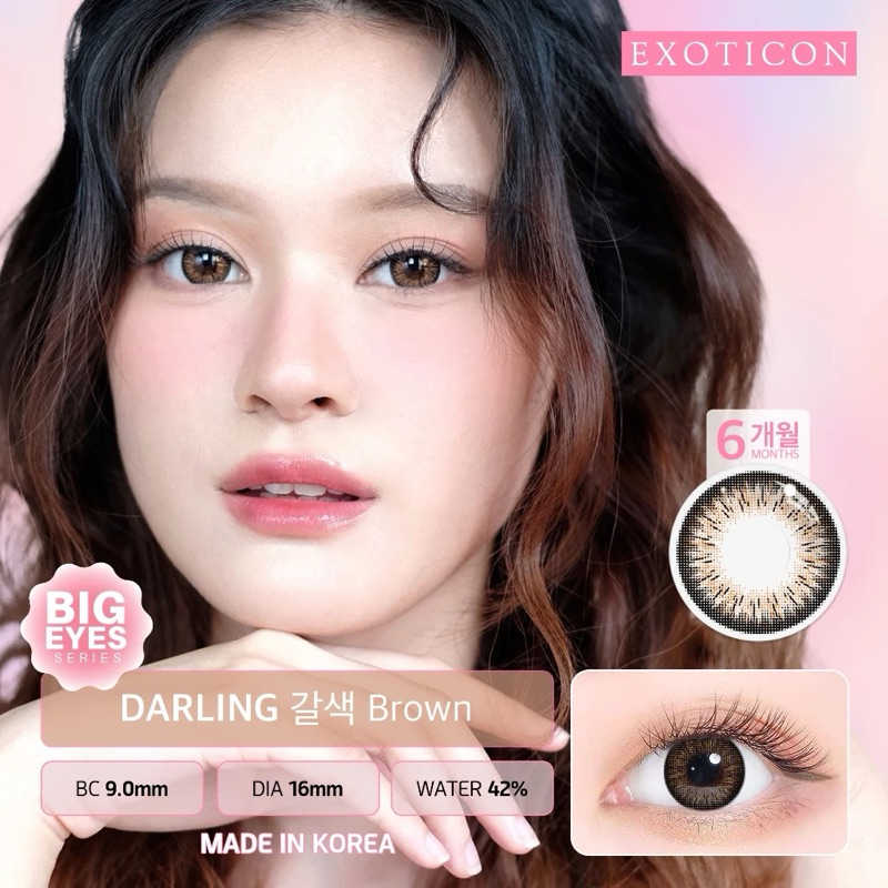 Softlens Darling Brown 16mm Normal / Minus (-0.50 sd -6.00)