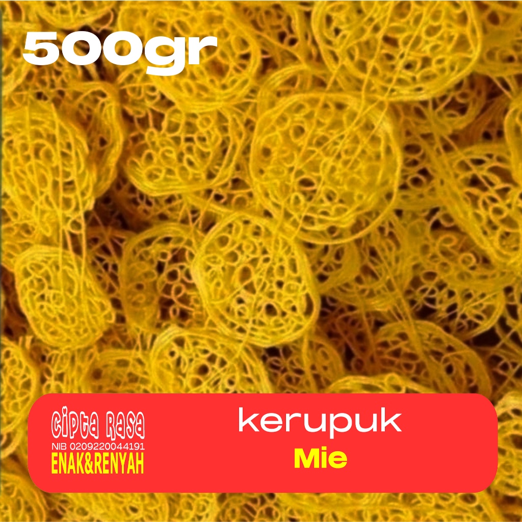 

KERUPUK MIE / KERUPUK CIPLOK UKURAN KECIL KEMASAN 500gr