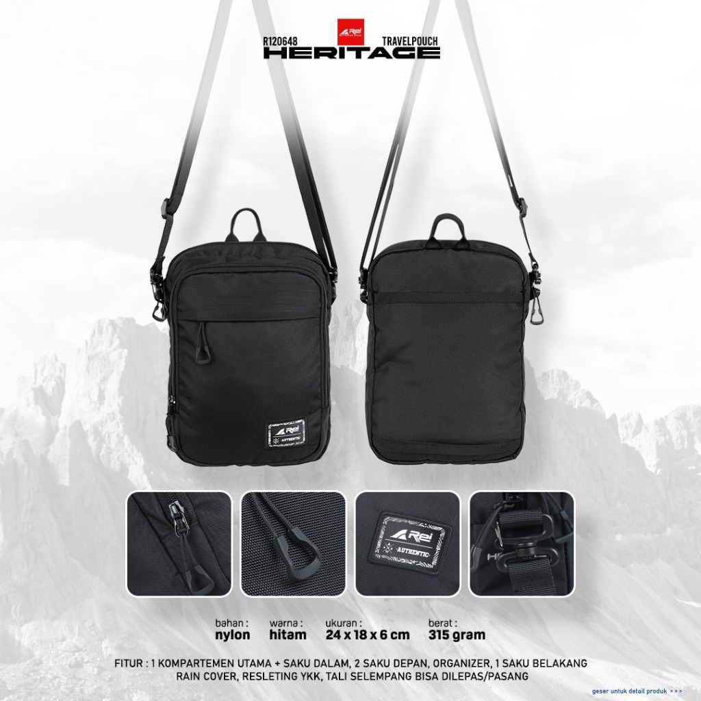 Travel Pouch / Tas Selempang Heritage Arei Outdoorgear