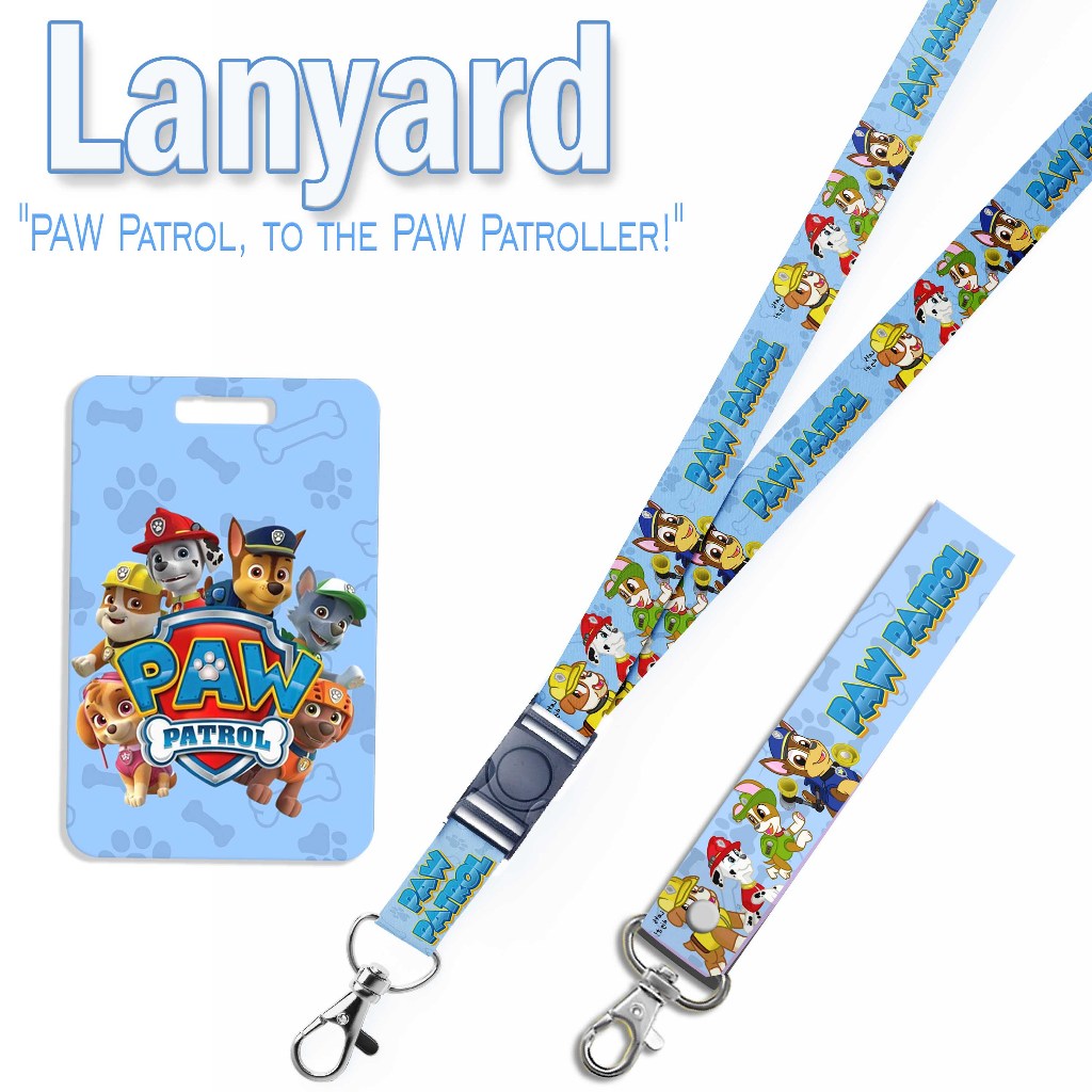 

STRAP LANYARD CARD HOLDER Paw Patrol Gantungan Kunci, Handphone, ID Card