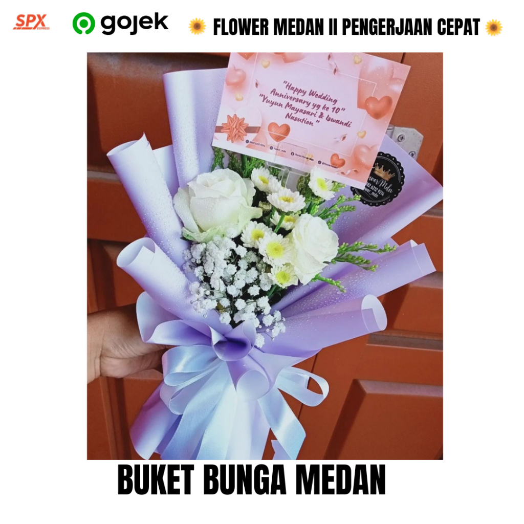 flower medan buket bunga mawar hadiah wisuda anniversary pernikahan ulang tahun medan toko bunga med