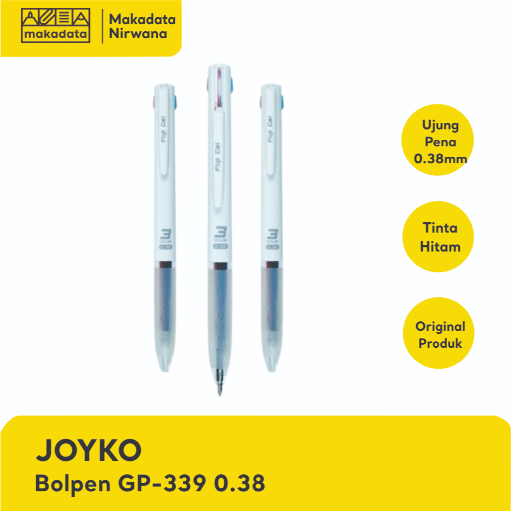 

JOYKO PULPEN/BOLPEN/BULLPOINT GP-339 FLIP 0.38MM (1PCS)