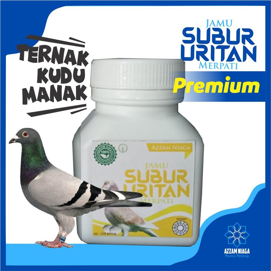 Jamu Subur Uritan Untuk Burung Merpati Premium Isi 150 Tablet