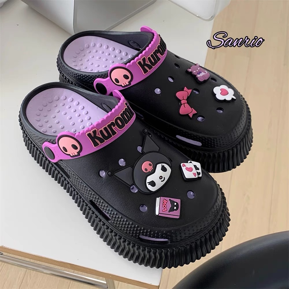 Sandal Wanita Kekinian Sandal Baim Wanita Sandal Jelly Wanita Sandal Baim Tinggi Anti-selip