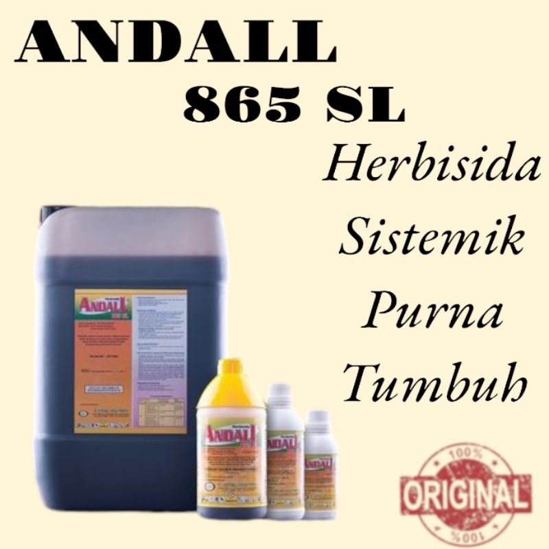 Herbisida sistemik 1 Liter  /ANDALL 865 SL / ²⁴D / Obat rumput/ Racun Rumput / Pembasmi Gulma /Siste
