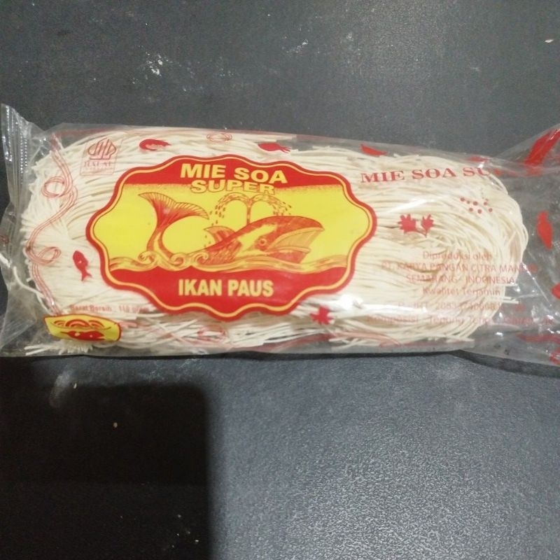 

Mie Soa Super Ikan Paus 110 gr