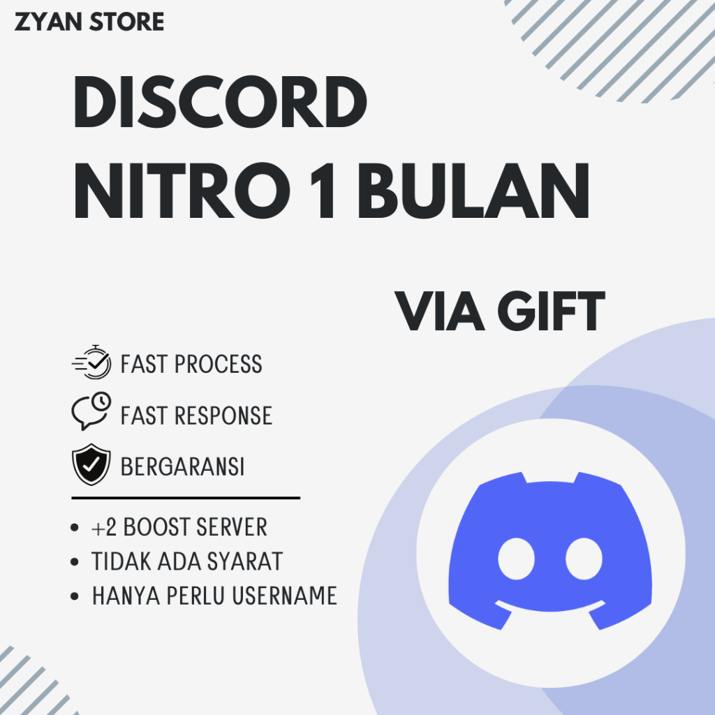 [GIFT] Discord Nitro 1 Bulan | Fast Response