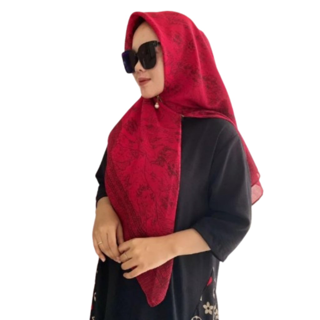 hijab resleting ziper zipper Voal Motif