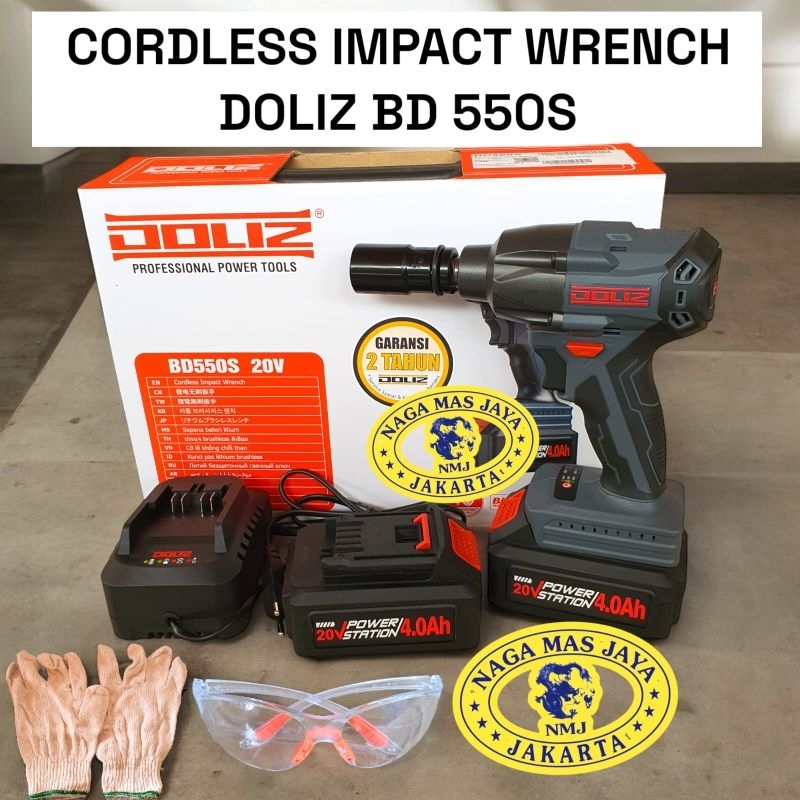 DOLIZ BD 550S CORDLESS IMPACT WRENCH BRUSHLESS DOLIZ BD550S / ALAT PEMBUKA BAUT DOLIZ BD 550S