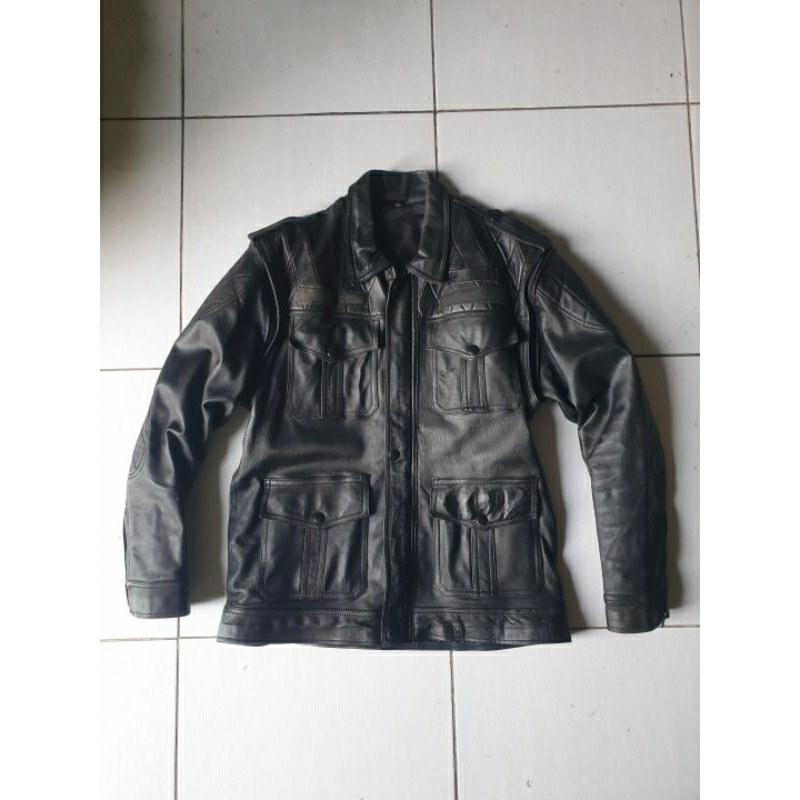 Jaket Kulit Asli Second Model Parka M65 Vintage