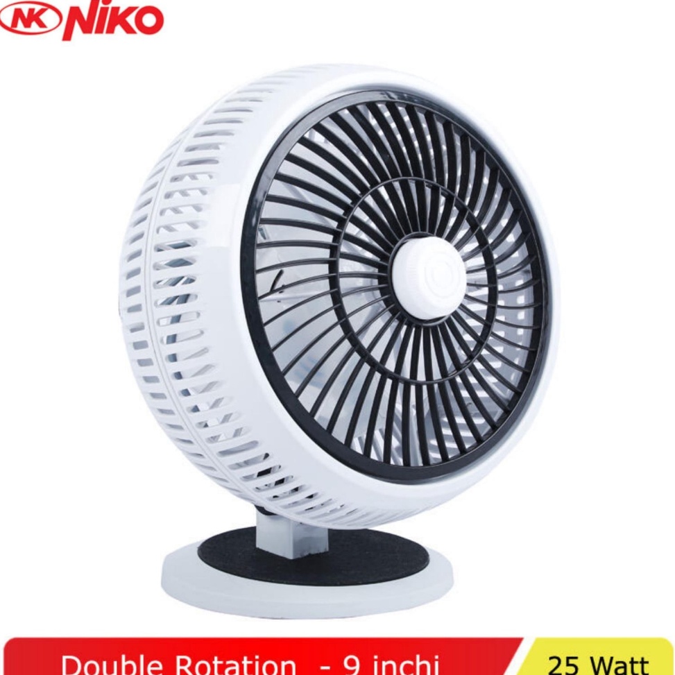 Kipas Angin Meja NIKO 9 Inch Doue Rotating