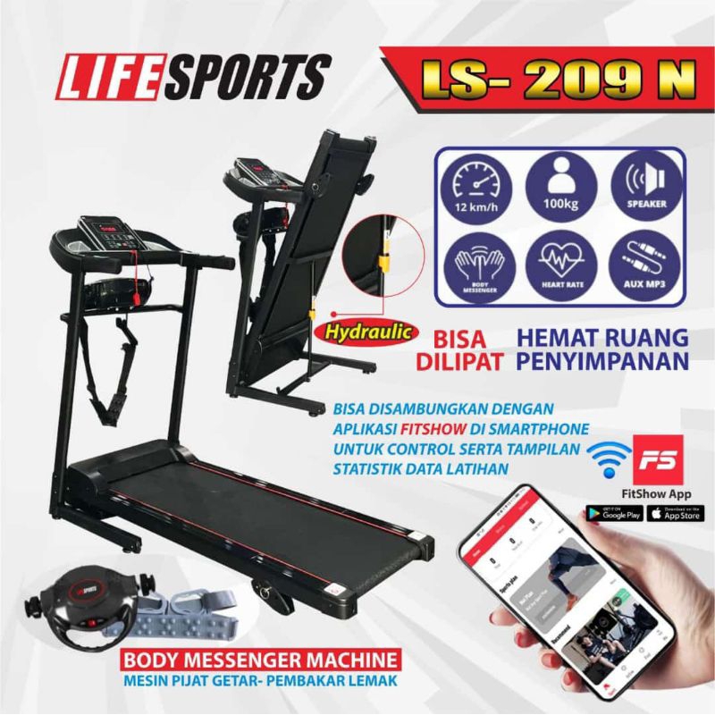 TREADMILL ELEKTRIK  LS209N LIFE SPORTS