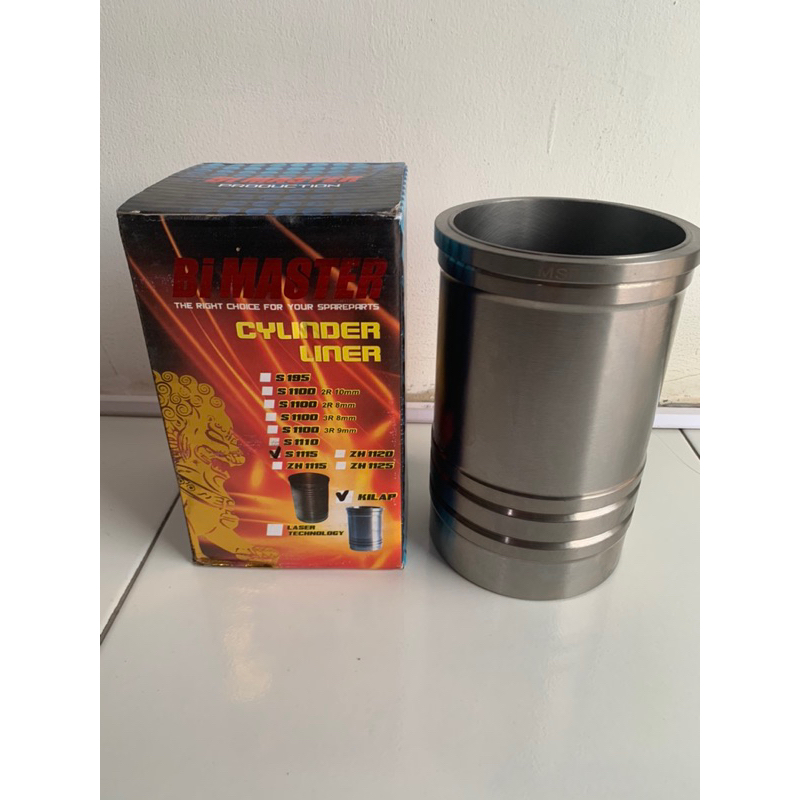 CYLINDER LINER +  ORING LINER S1115 ZS1115 LINER BURING DIESEL ENGINE MERK MASTER MESIN DIESEL 23 24