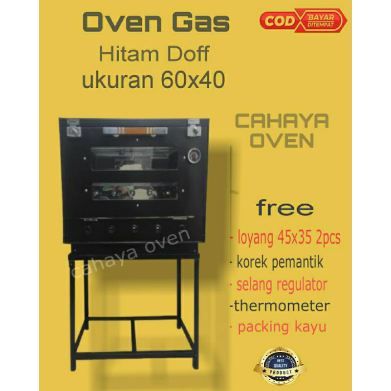 OVEN GAS/OVEN GAS 60X40/ OVEN GAS HITAM DOFF, OVEN GAS MANUAL, OVEN GAS