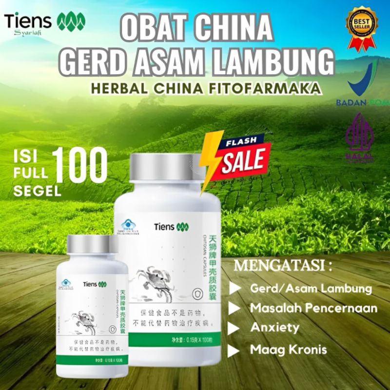 OBAT CINA GERD ASAM LAMBUNG - TIANJIN CHITIN CHITOSAN - EXTRACT SHITIN - MAAG AKUT