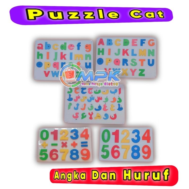 PUZZLE KAYU ANGKA DAN HURUF PUZZLE ANGKA PUZZLE HIJAIYAH PUZZLE ALPABET