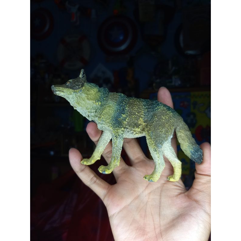 figure serigala safari ltd 1990 jadul