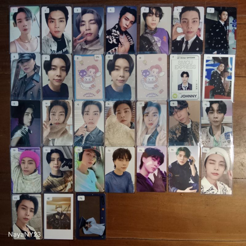 Photocard JOHNNY NCT 127 Official (Ay-yo NCIT Binder NCT Home konsep 2baddies Favorite NCT Zone stea
