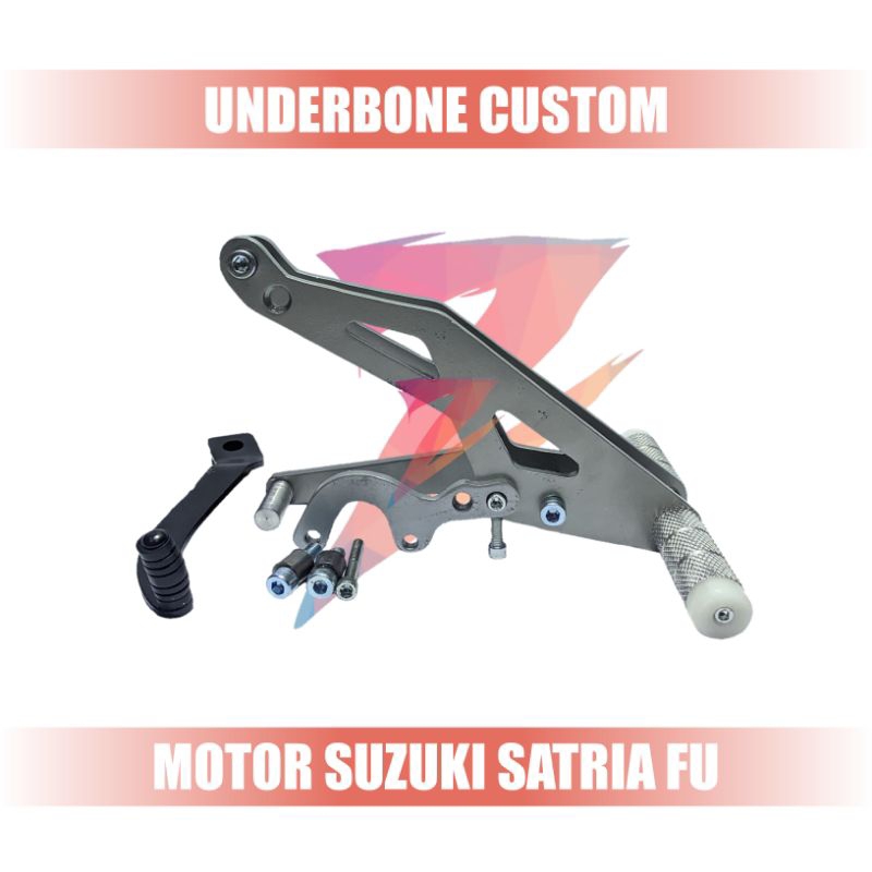 Underbone Custom plat besi untuk Satria Fu old / karbu dan Satria Fu 150 / injeksi.