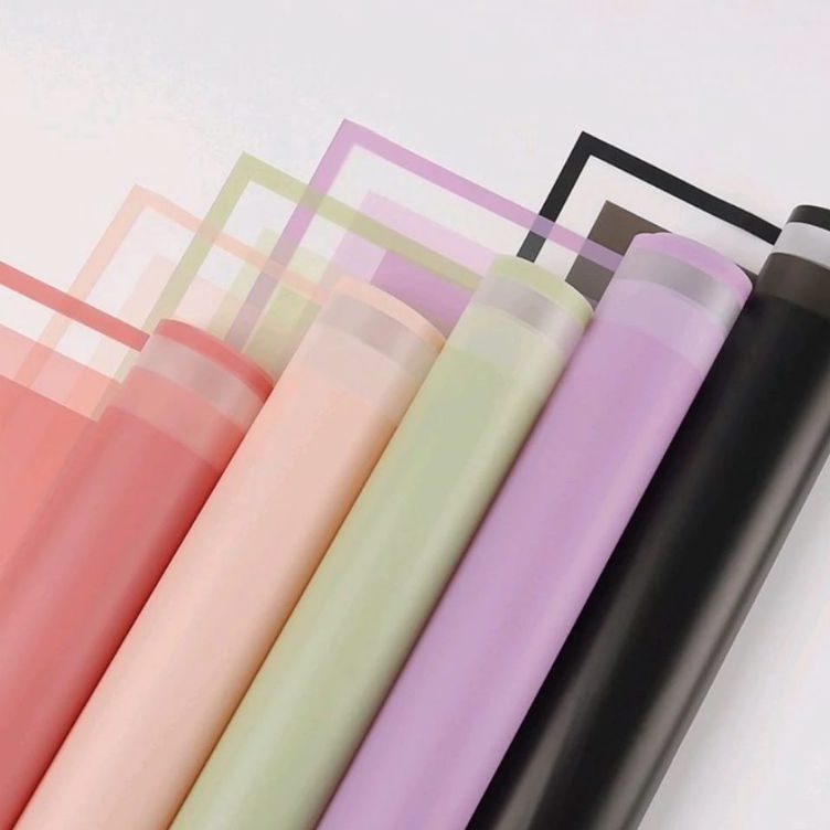 

Top Rating 2 Lembar Kertas Buket Cellophane Doff Border