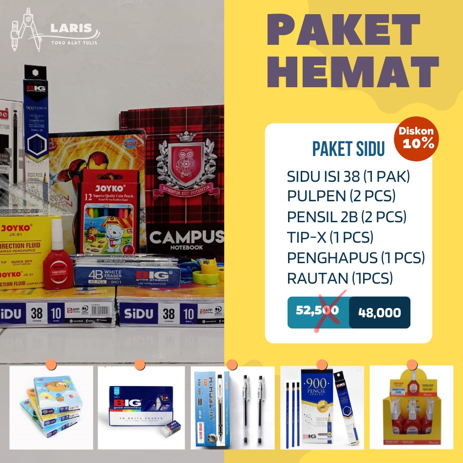 

Super Bintang Paket Buku tulis alat tulis sekolah kantor anak Buku Sidu