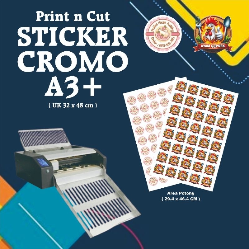 

PRINT N CUT STICKER CROMO A3+
