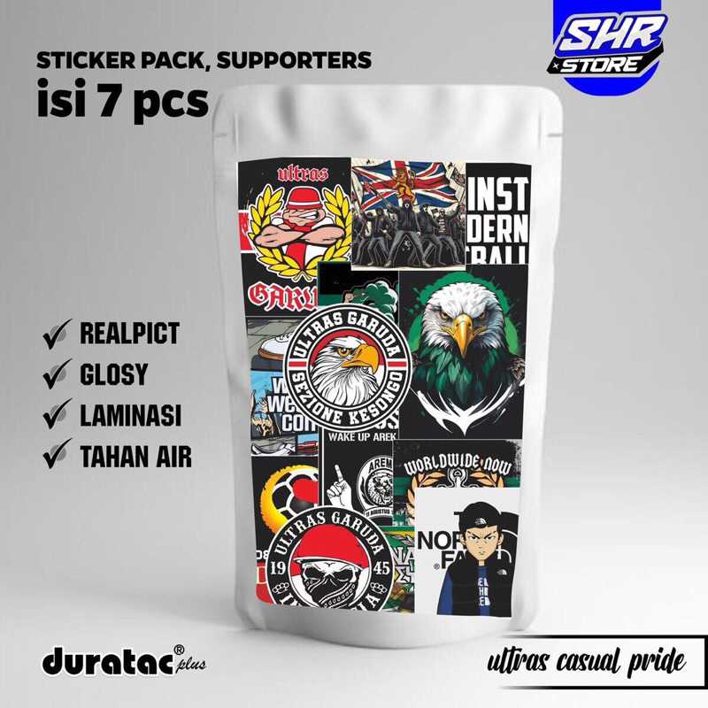 

STICKER CASUAL ULTRAS RANDOM / Paket 7pcs Stiker Football Casual Holigans Ultras Stiker Aesthetic Case Hp Laptop Tumblr Brand Casual Football nort face