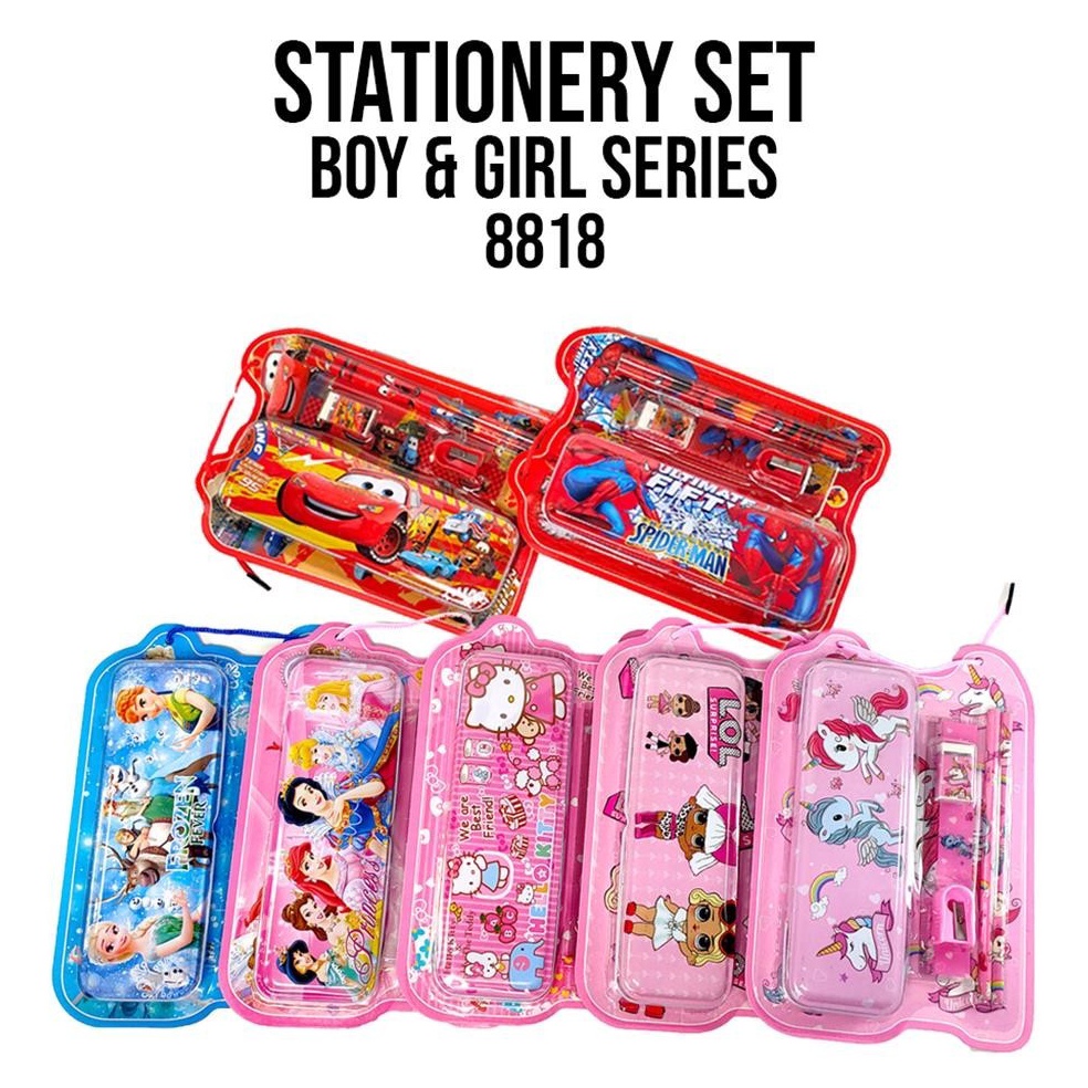 

Stock Baru ESJKT Stationary Set Fancy 8818 6IN1 Alat Tulis set Karakter Paket alat tulis Stationery set