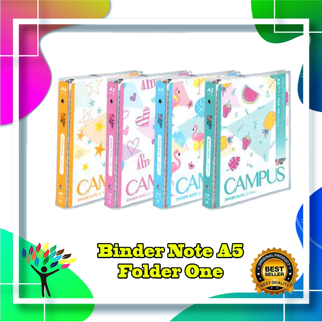 

Binder Note Folder One / Pembatas Dokumen / INDEX Divider 5 Tabs - Inter X