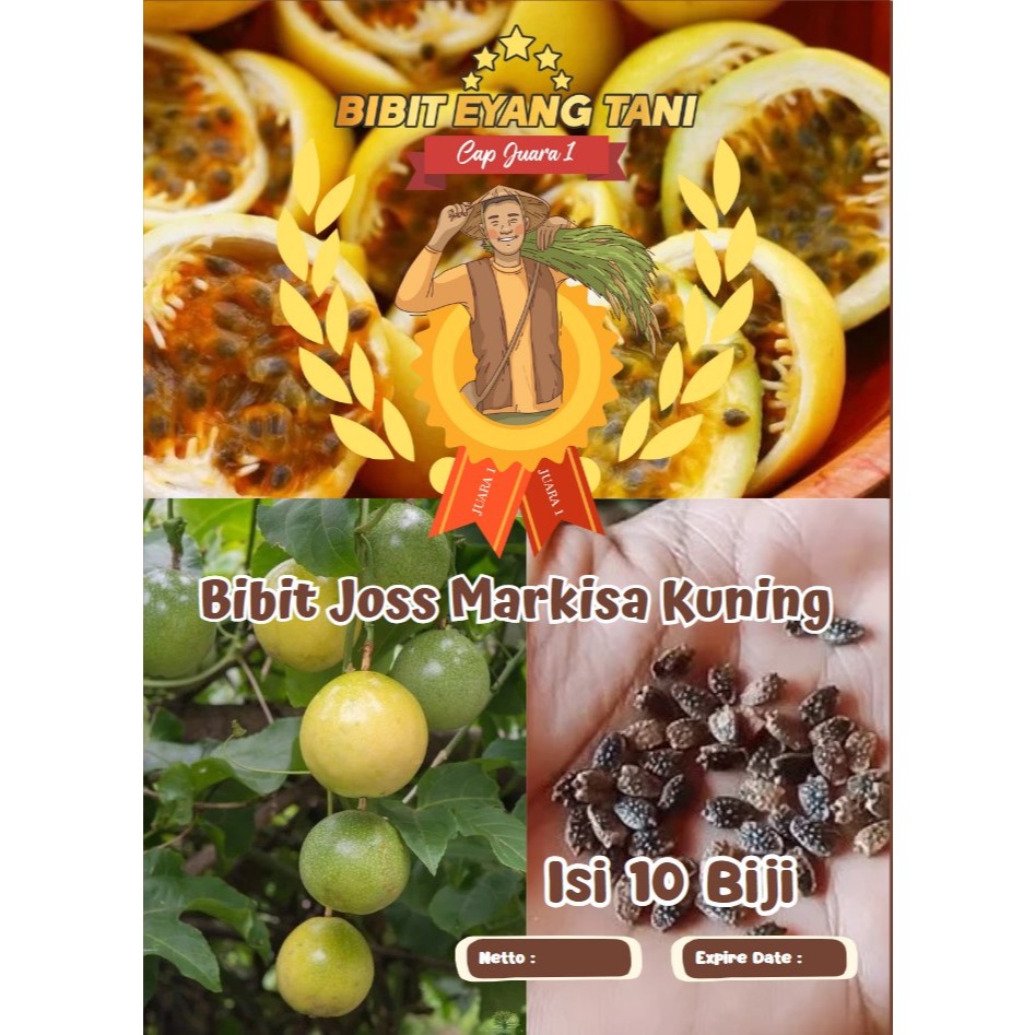 Bibit Joss Markisa Kuning |Benih Markisa Kuning