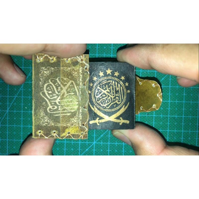 Al Qur'an mini stambul Wadah Kulit
