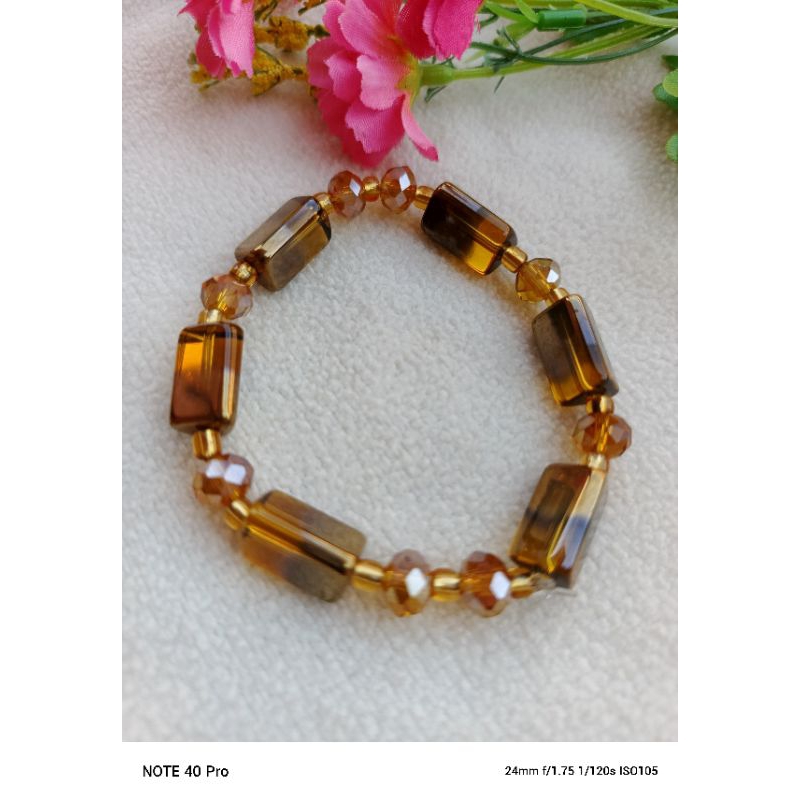 Gelang Giok Kaca Segitiga/ Gelang Giok kaca/ Gelang Giok sintesis