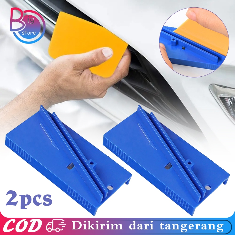 

Isi 2pcs Scraper Kaca Film Repairer Alat Asah Serutan Rakel Serba Guna Tukang Reparasi Scraper Kape