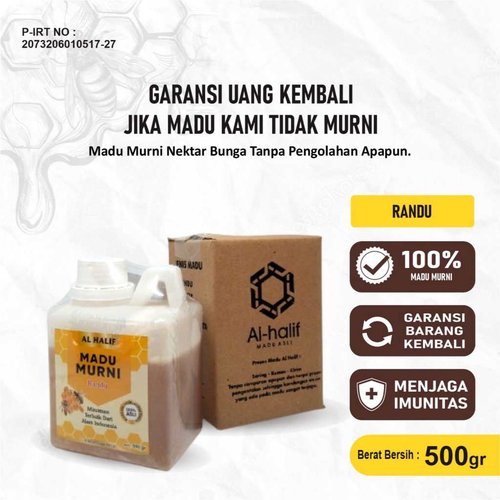 

Madu murni 100% tanpa campuran apapun/Madu Murni 100%/Madu Randu
