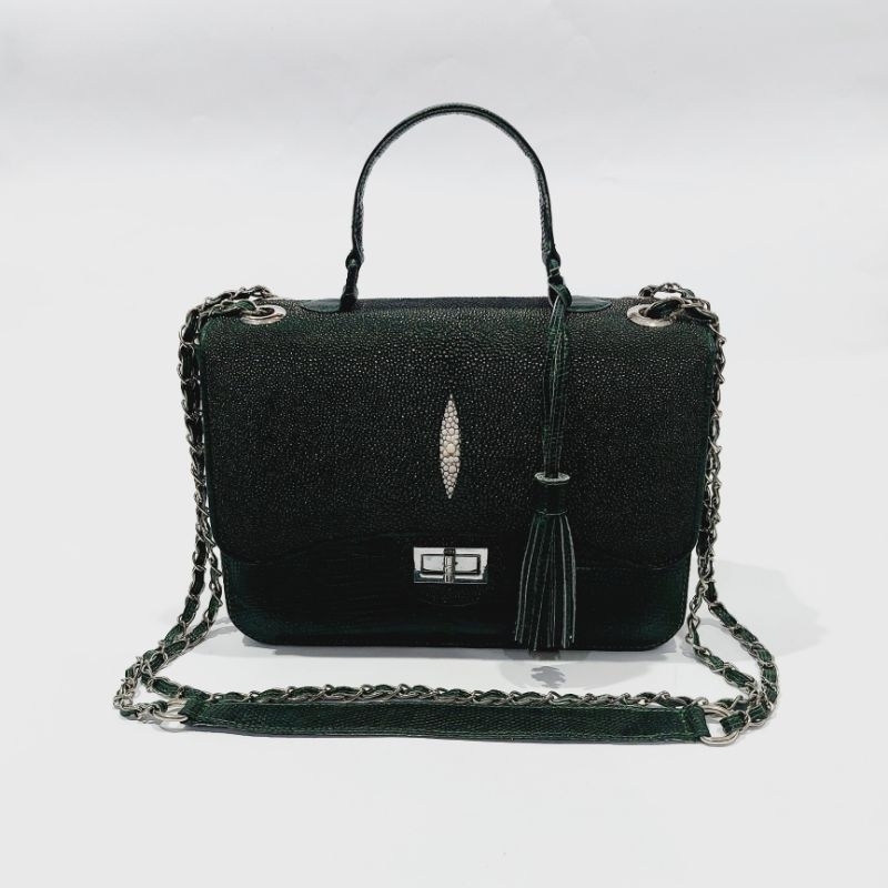 Tas wanita kulit ikan pari Flaza