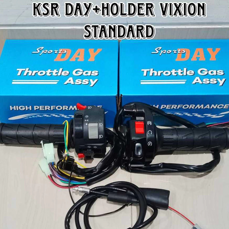 Gas Spontan Kontan KSR SPORTSDAY Vixion GL MP Ninja Set Kabel Gas Handgrip Kaze Import Besi