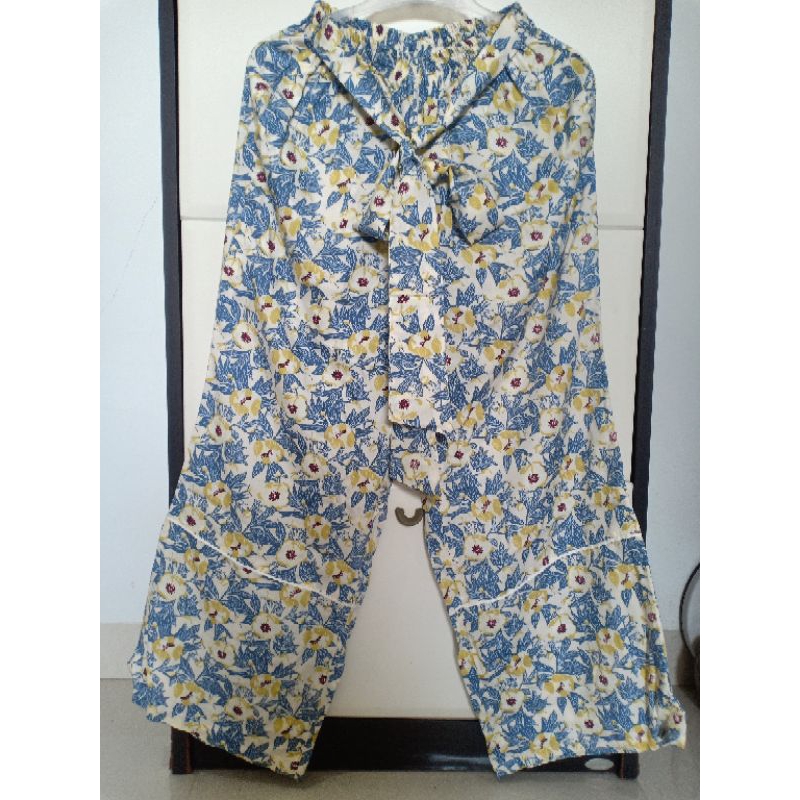 celana kulot bali motif bunga