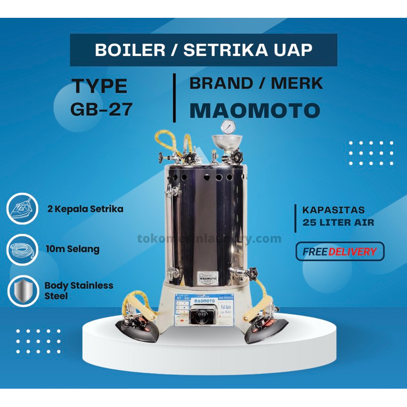Boiler Setrika Uap 25 liter merk Maomoto