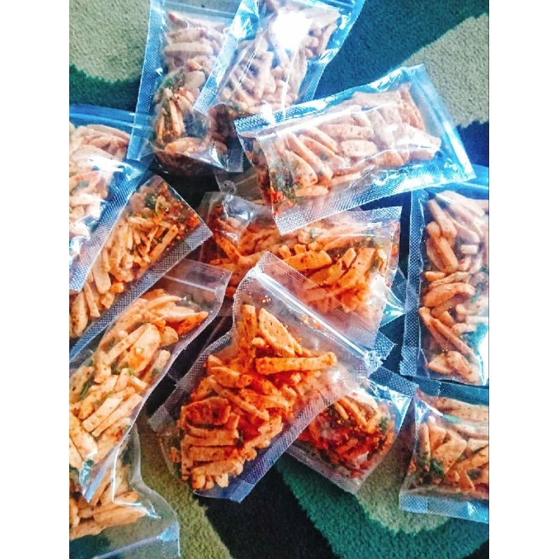 

basreng pedas daun jeruk kering