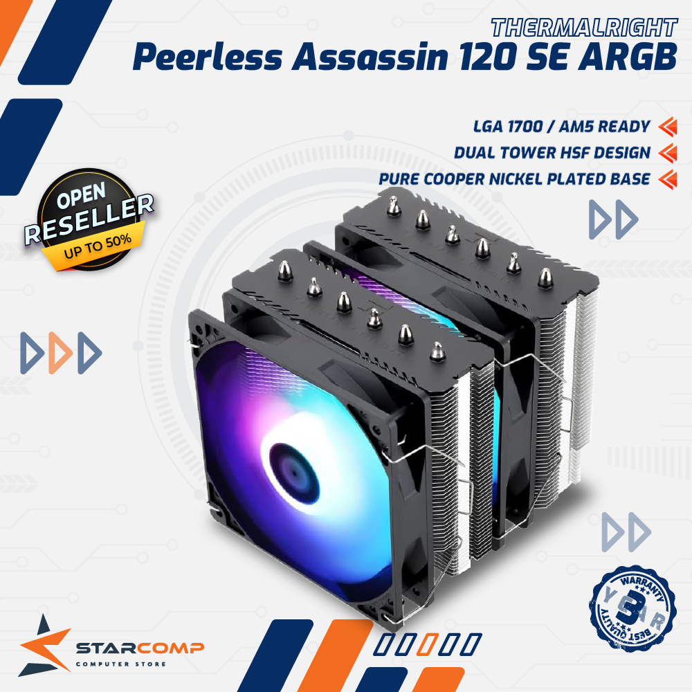 THERMALRIGHT Peerless Assassin 120 SE ARGB CPU Cooler (Intel/AMD)