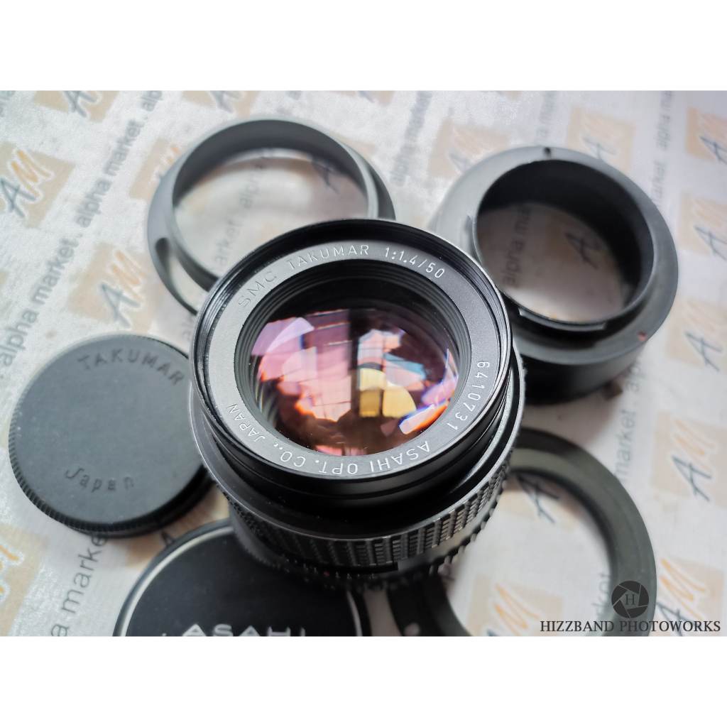 MULUS Lensa FLARE Manual Fix SMC Super Multi Coated Takumar 50mm f1.4 FLARE TAJAM BOKEH M42 Canon EO