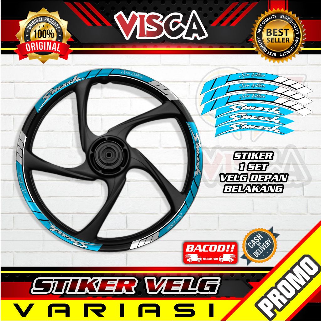 Stiker Velg - Sticker Velk - Stiker Cutting Velg - Stiker Velg Smash A04 ring 17